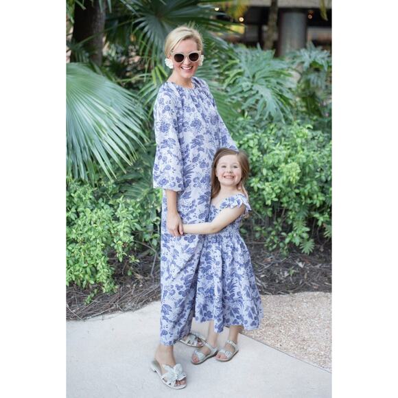 Hill House Simone Dress Maxi Lilac Purple Floral Open Back Side Slit Sz‎ XS - Picture 4 of 16